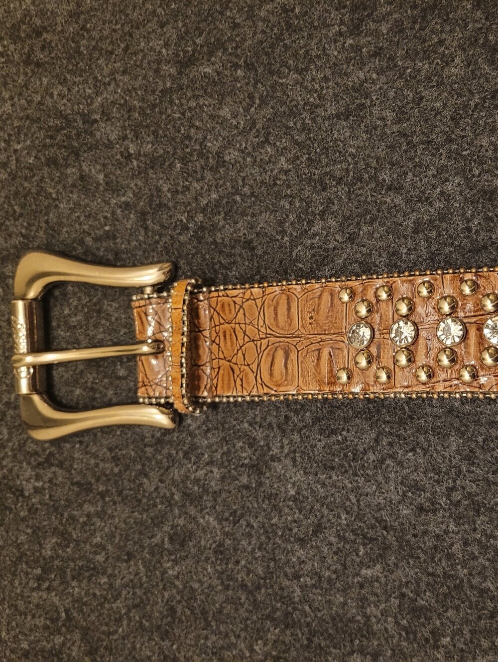 Guess Y2K Womens Rhinestone And Studded Belt
